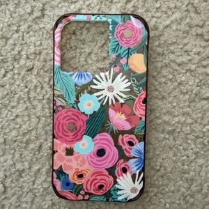 Rifle paper iPhone 14 Pro case garden party blush GUC mag safe